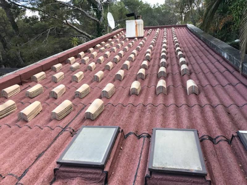 Réalisation d’une étanchéité sur plaque ondulée sur environ 170 m² à Cannes