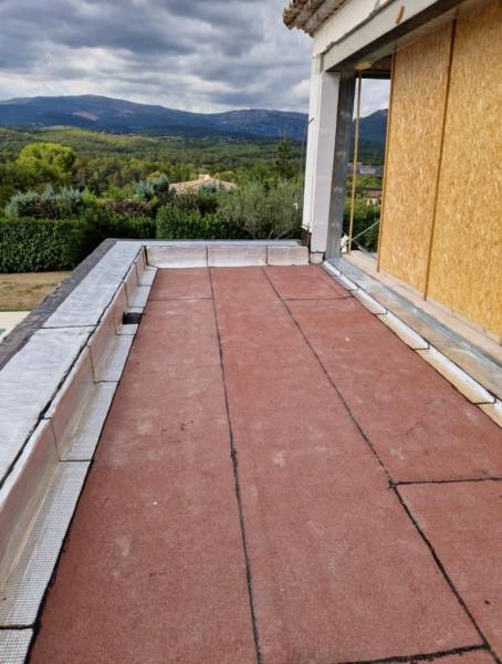 réalisation d'une étanchéité de toit terrasse 